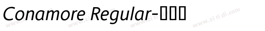 Conamore Regular字体转换